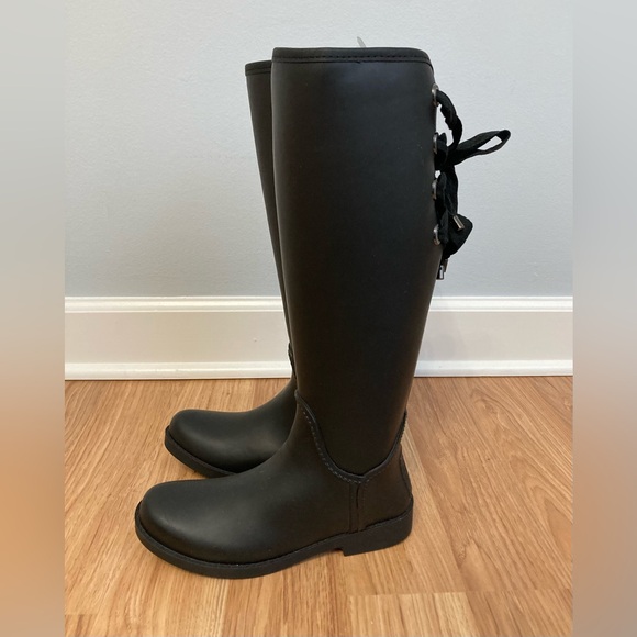 Coach Black Tristee Tall Rain Boots - Picture 2 of 9